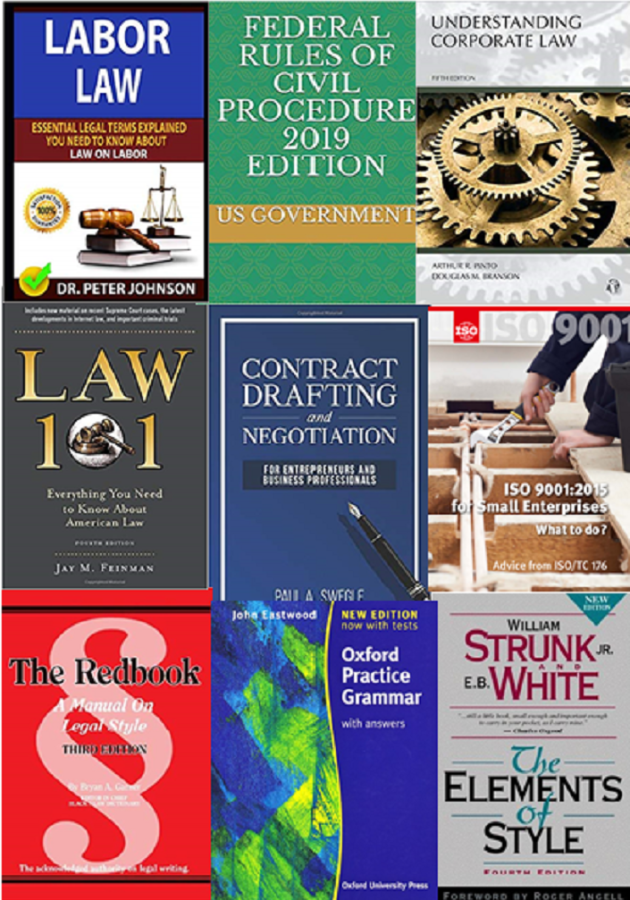 collage law books